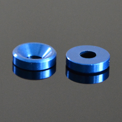 10 PCS M3 Aluminum Alloy Half Round Head Screw Gasket Washer for RC FPV Racing Drone Royal blue