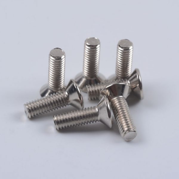 10Pcs M3 Countersunk Head Hex Socket Screws Steel Alloy Nickel Plating 12.9 Grade 4