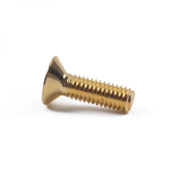 10Pcs M3 Countersunk Head Hex Socket Screws Steel Alloy Titanium Plating Gold 12.9 Grade 3