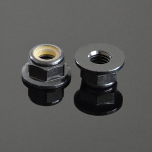 10Pcs M3 Flange Nylon Nut Self-locking Nut Colorful Aluminum Alloy Black