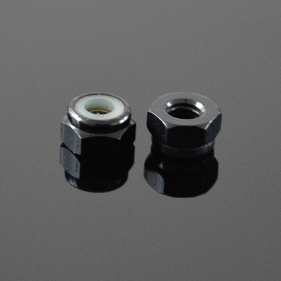 10Pcs M3 Self-locking Nylon Nut Aluminum Alloy Colorful Black